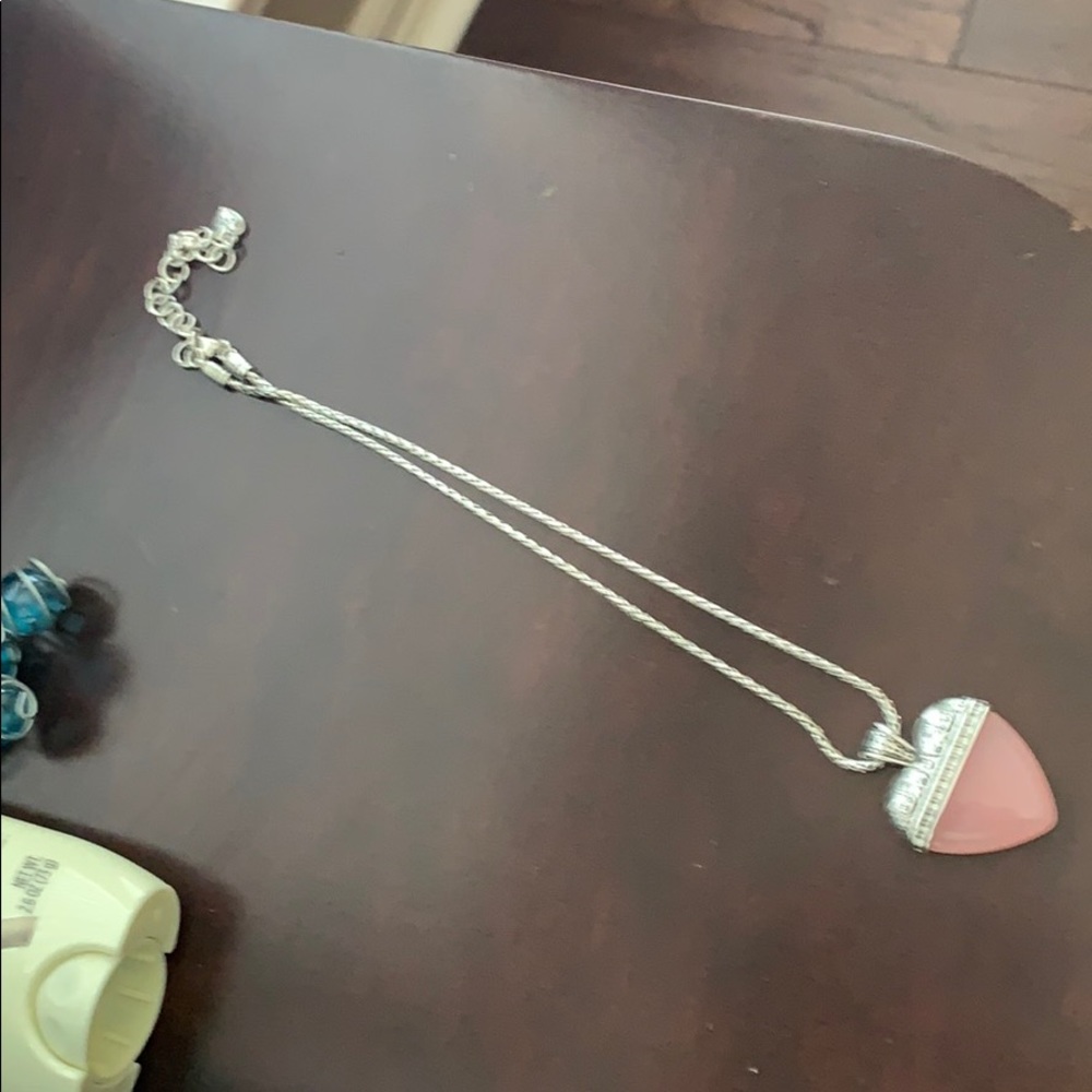 Brighton pink heart necklace